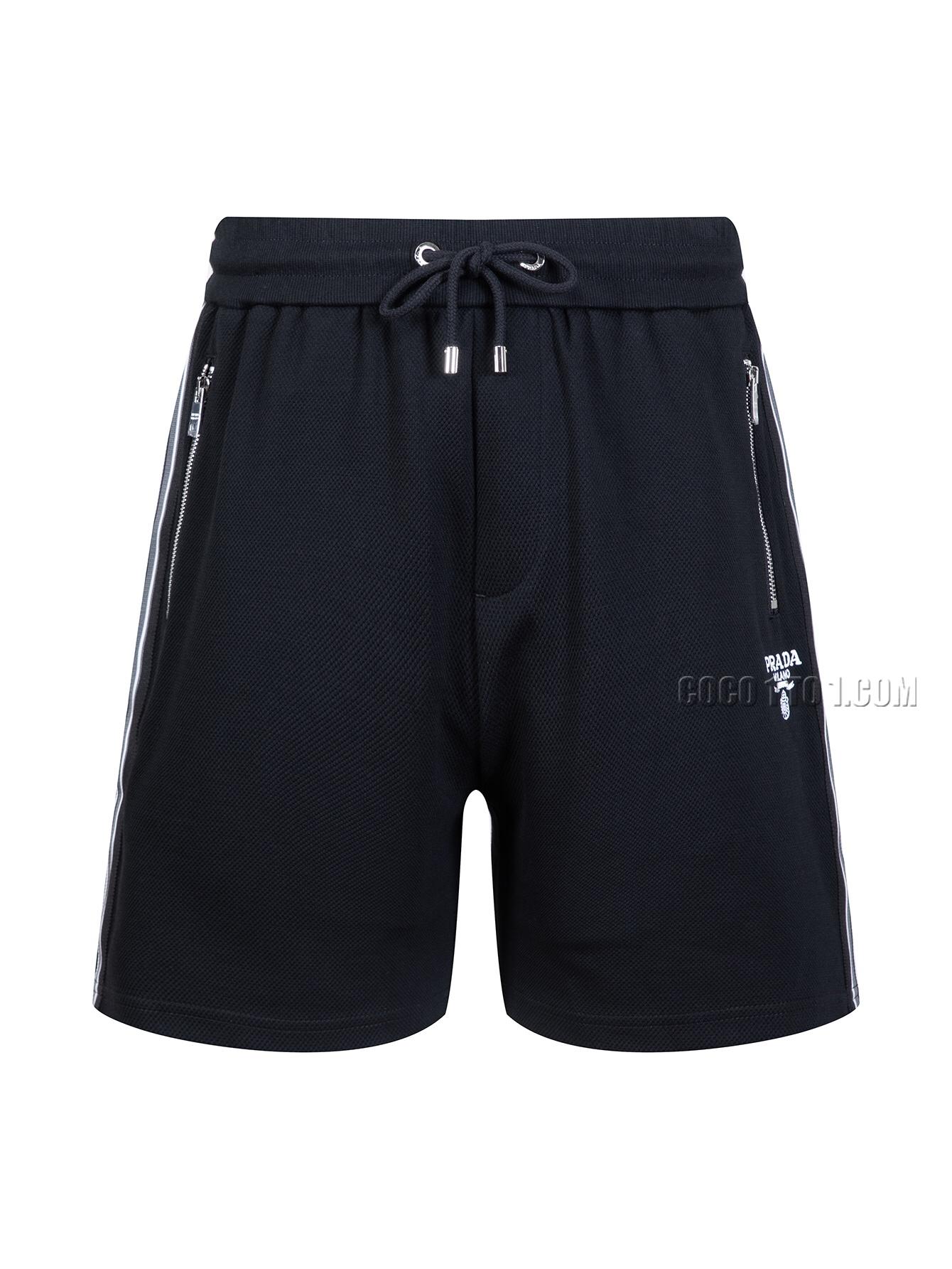 Prada Tape Letter Logo Embroidery Imported Custom Pineapple Flower Fabric Shorts Five Shorts