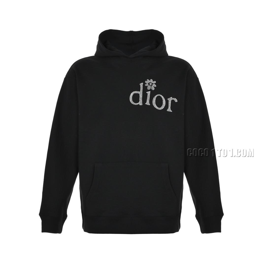 Dior Embroidered Floral Letter Cotton Hoodie N42901