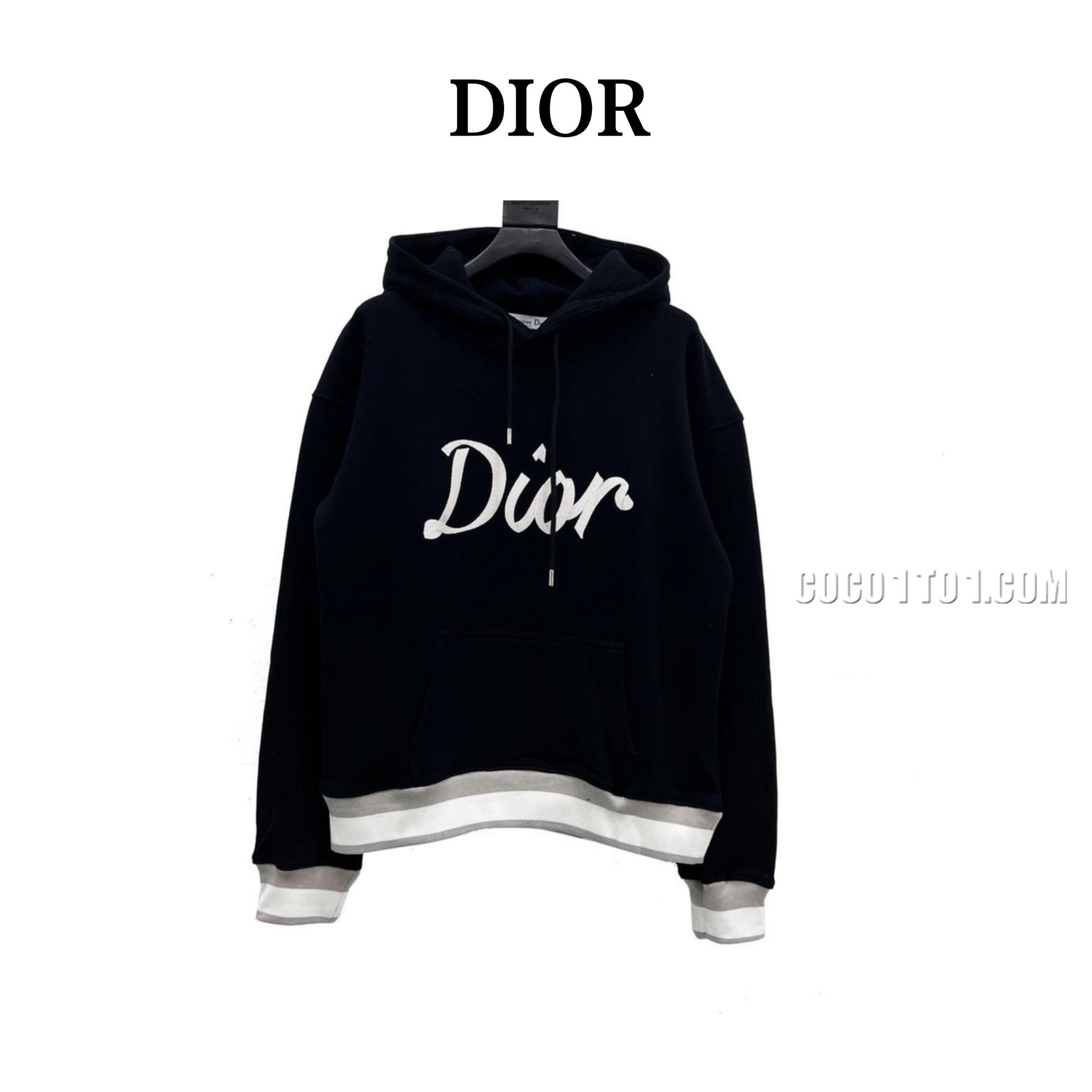 Dior Chest Embroidered Back 47 Logo Hoodie N42901