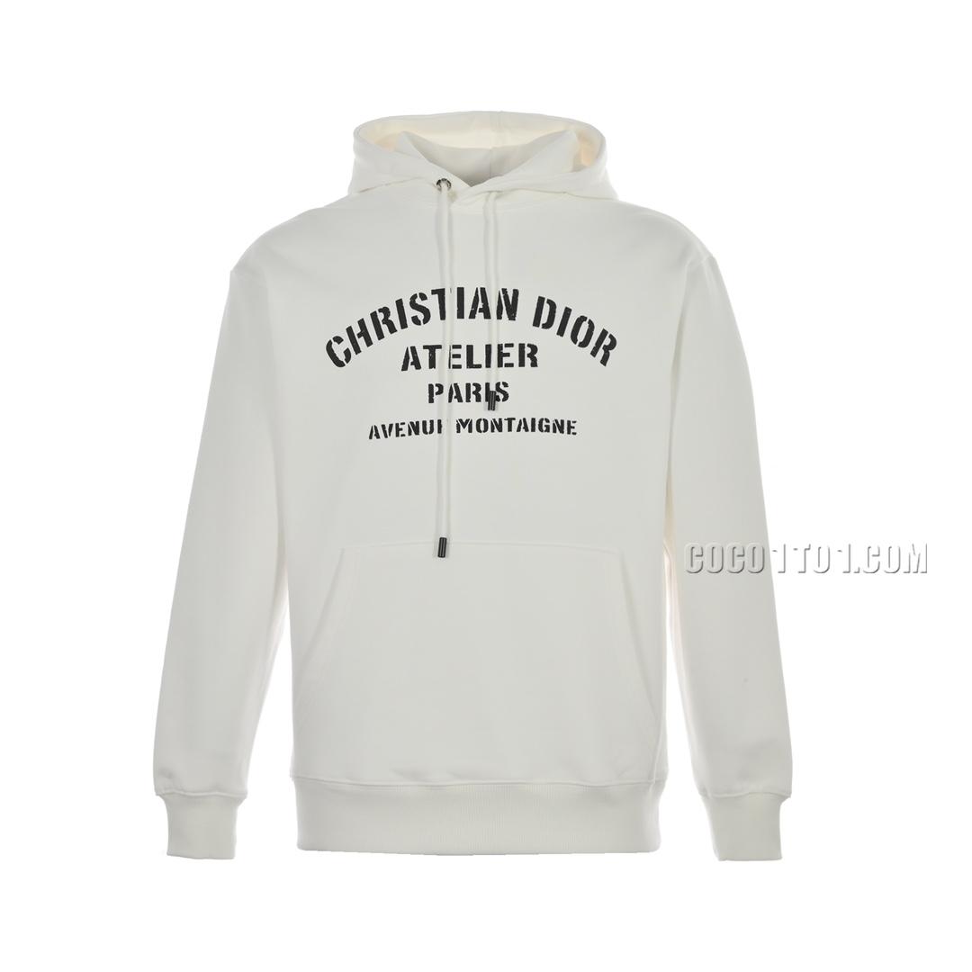 Dior Foam Letter Print Hoodie N42901