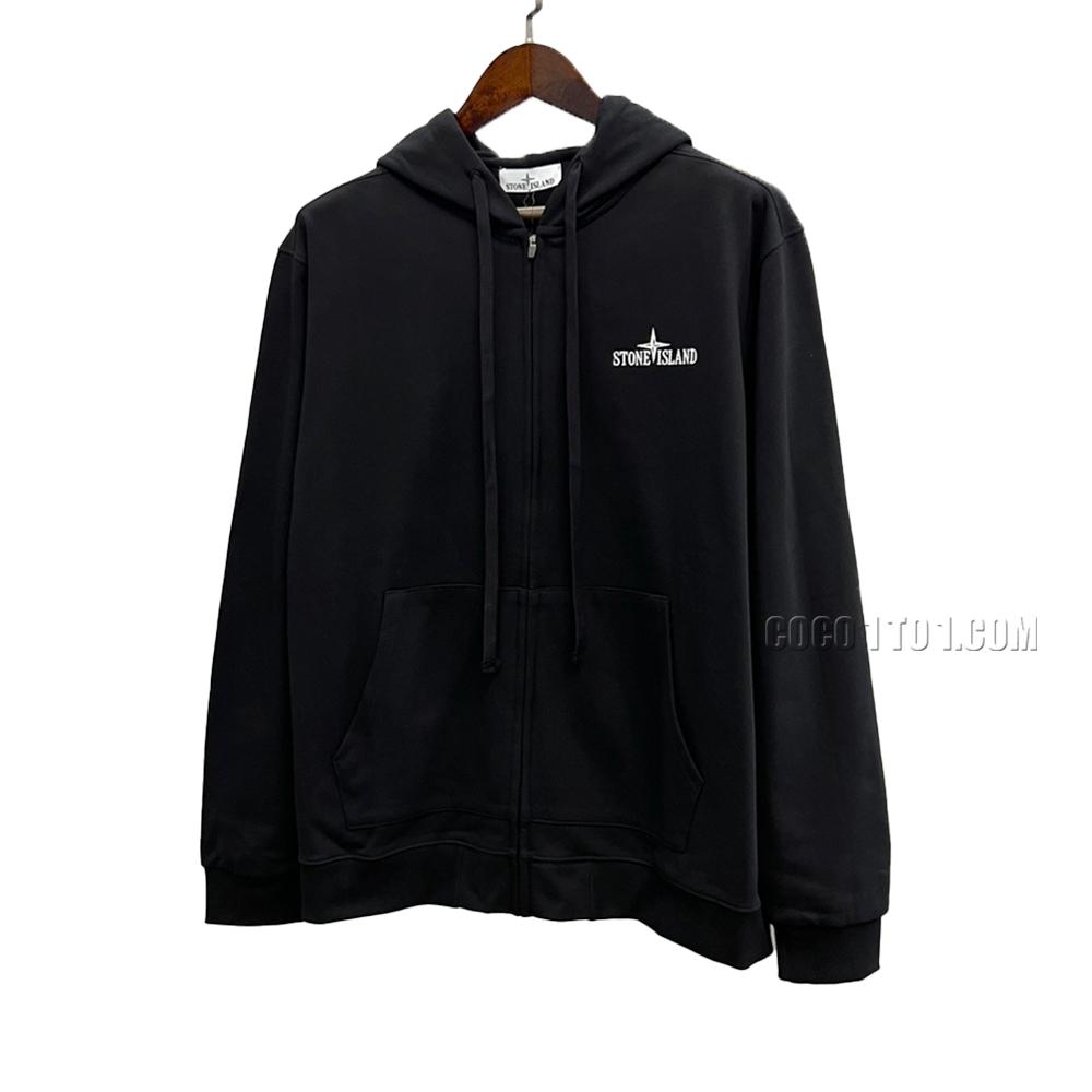 Stone Island early autumn hooded zip-up hoodie