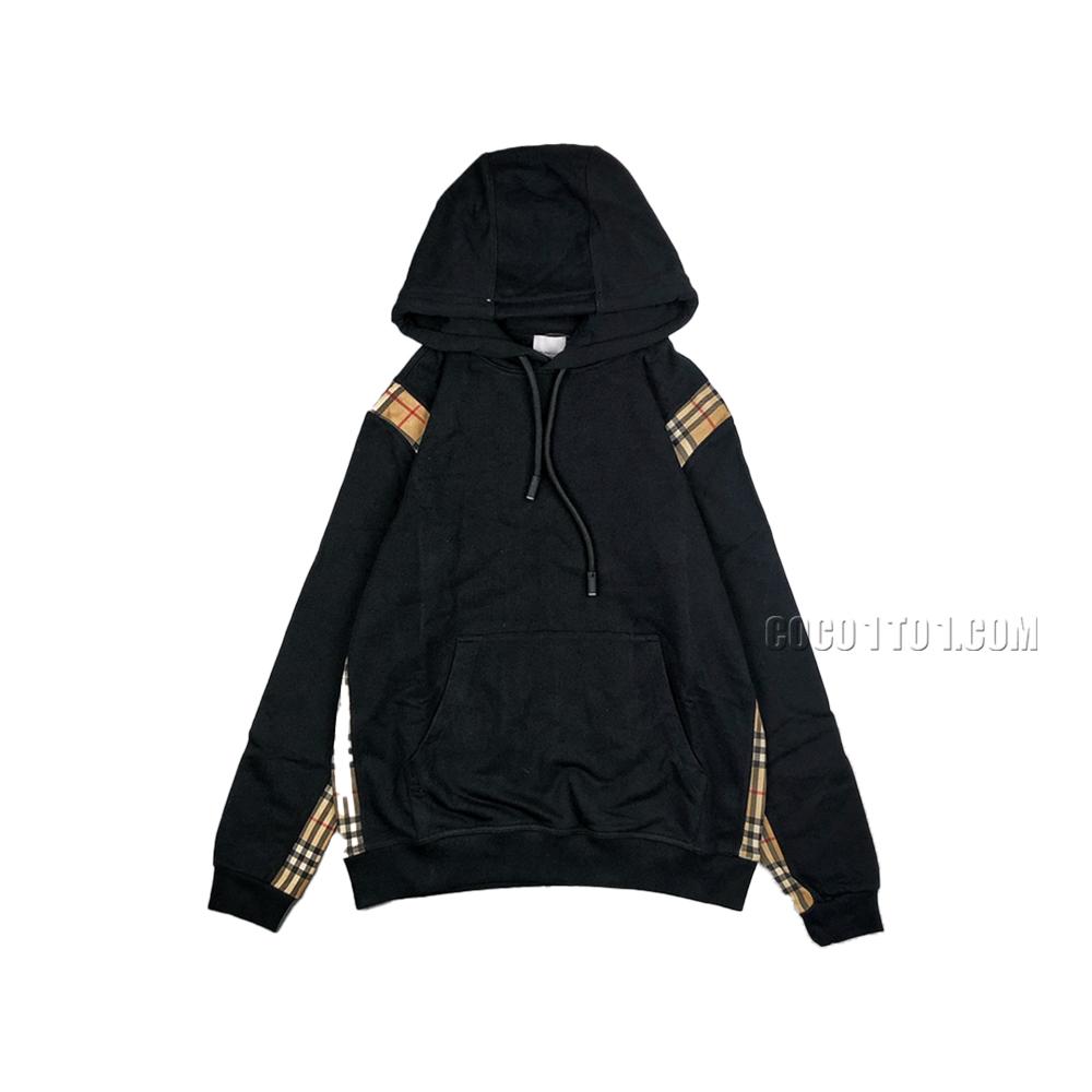 Burberry Check Side Long Sleeve Hoodie
