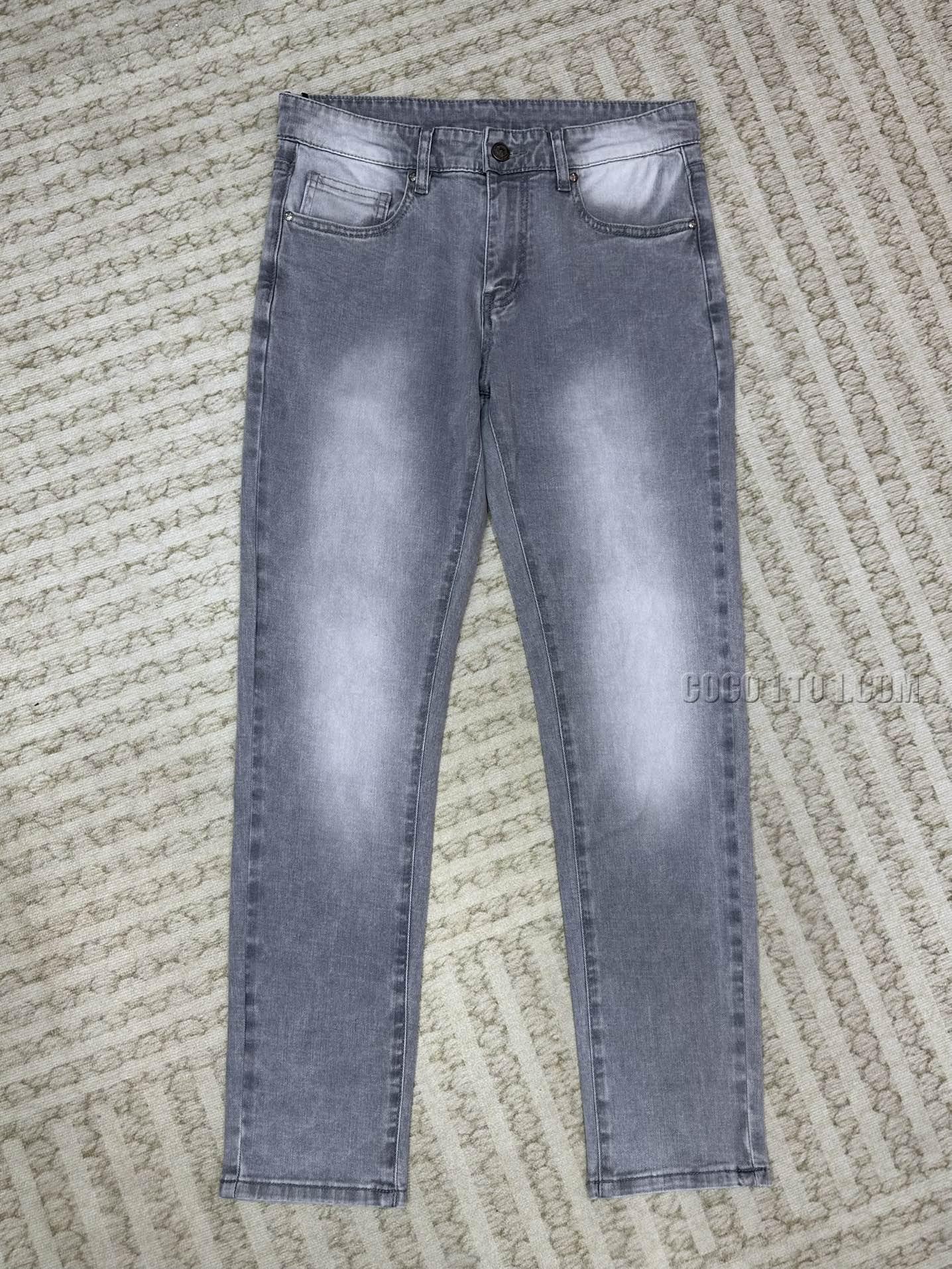 Chrome Hearts Spring/Summer Washed Denim Jeans N42501