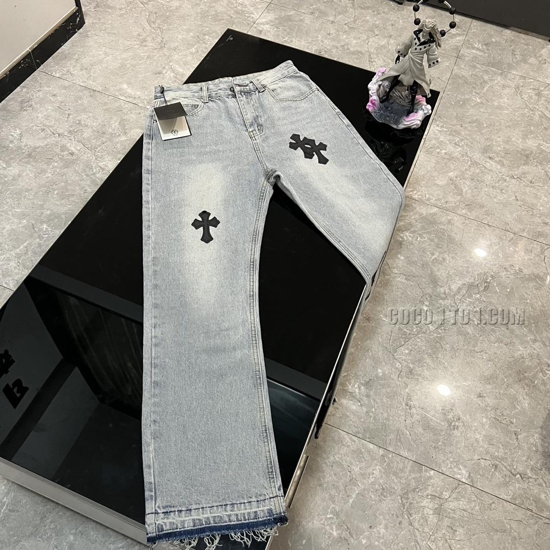 Chrome Hearts Cross Patchwork Jeans N42501