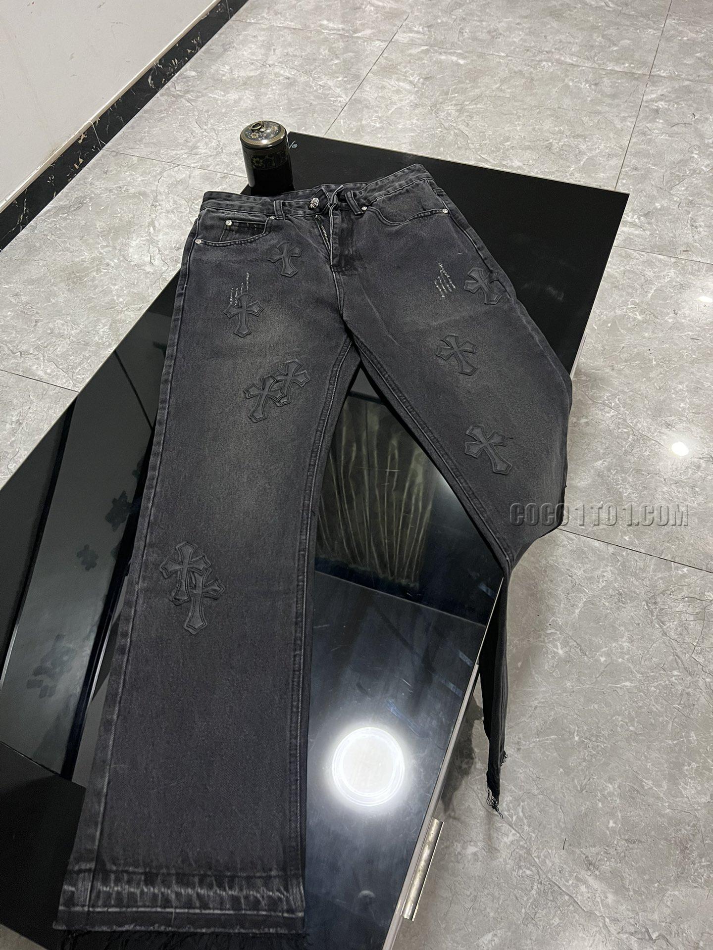 Chrome Hearts Cross Patchwork Jeans N42501