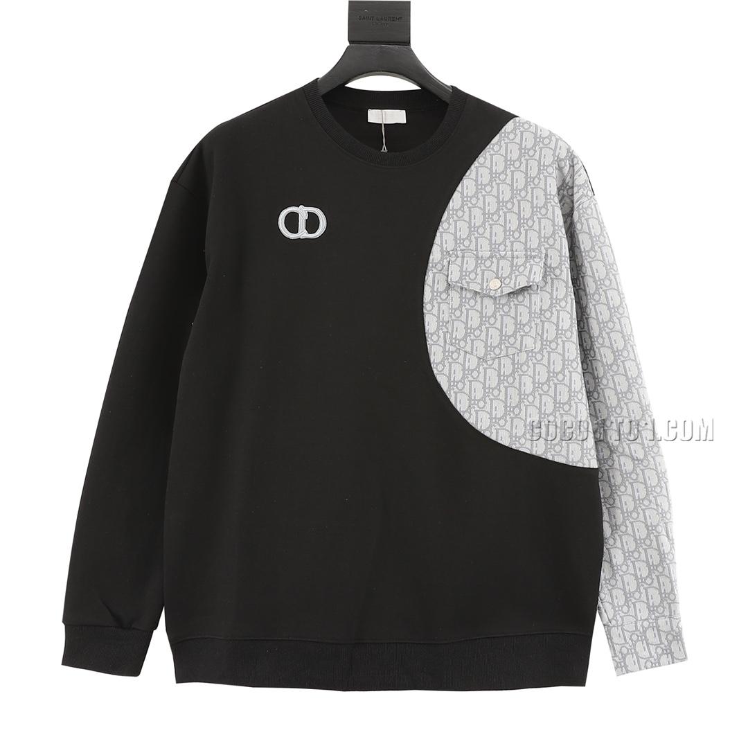 Dior CD Embroidered Patchwork Crewneck Sweatshirt N42901