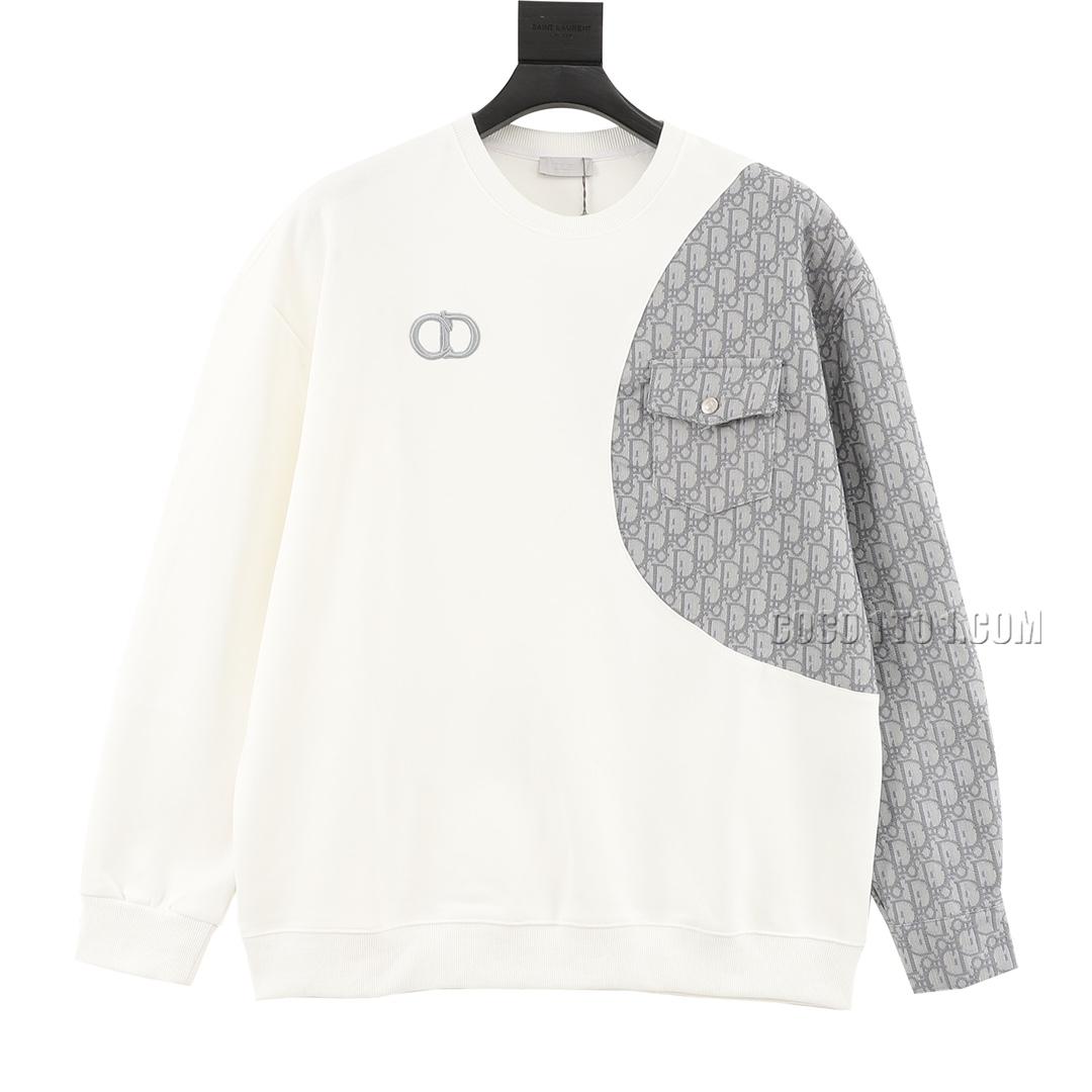 Dior CD Embroidered Patchwork Crewneck Sweatshirt N42901