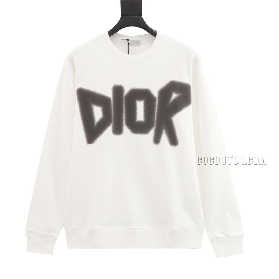 Dior Large Letter Logo Printed Crewneck Sweatshirt N42901