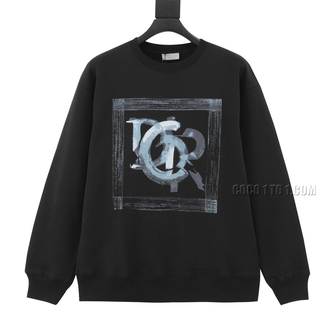 Dior Ink Wash Painting Cotton Crewneck Sweatshirt N42901