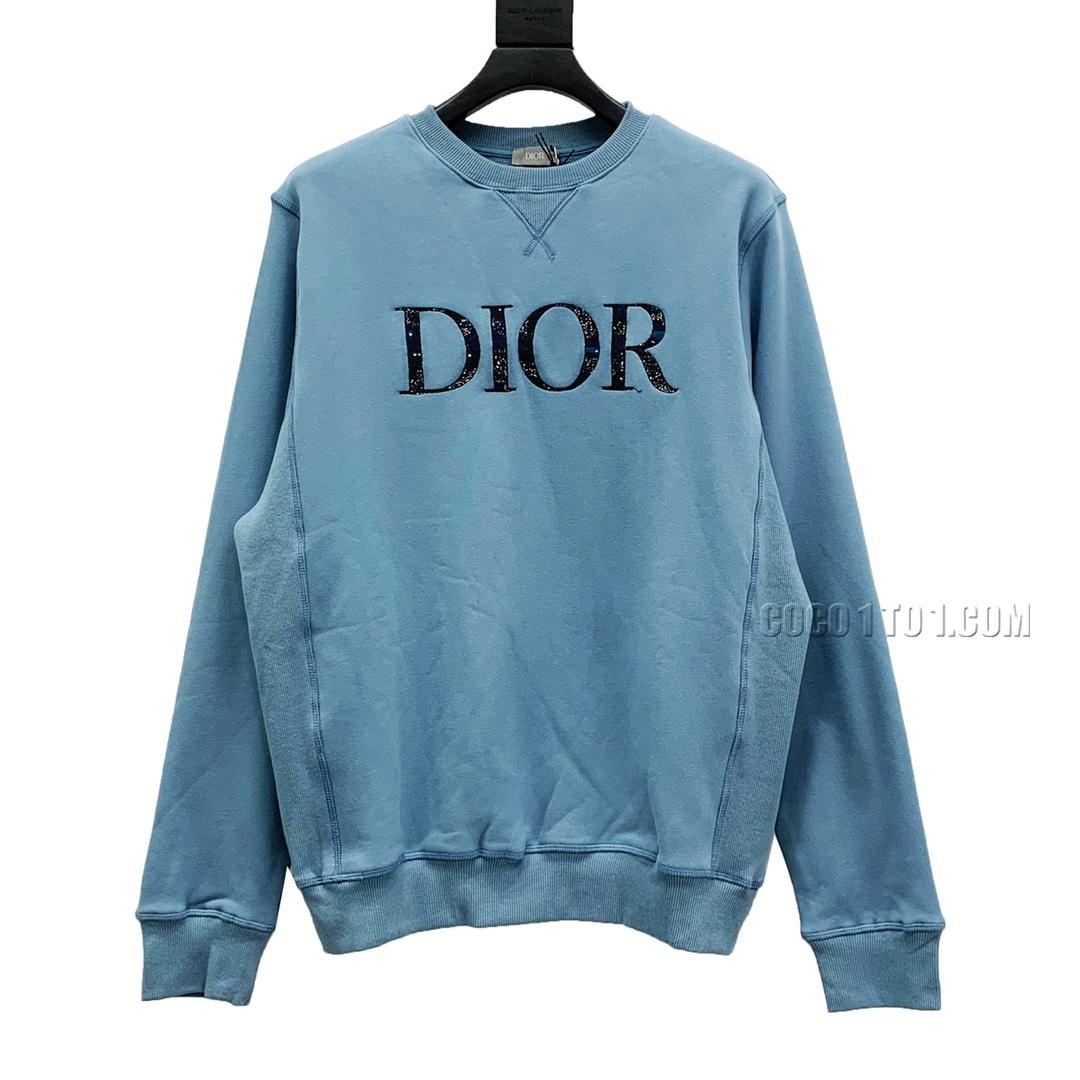 Dior CD Galaxy Embroidered Crewneck Sweatshirt N42901