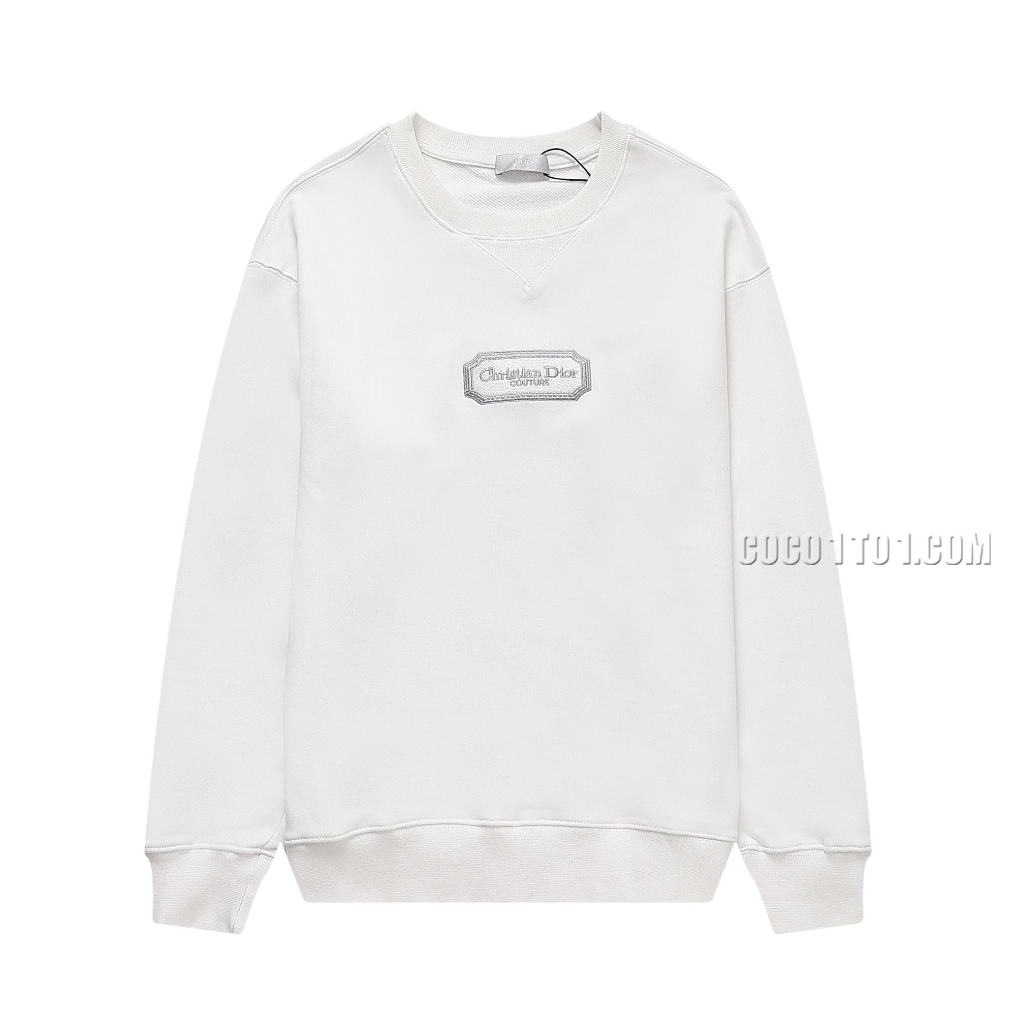 Dior Silver Logo Embroidered Crewneck Sweatshirt N42901