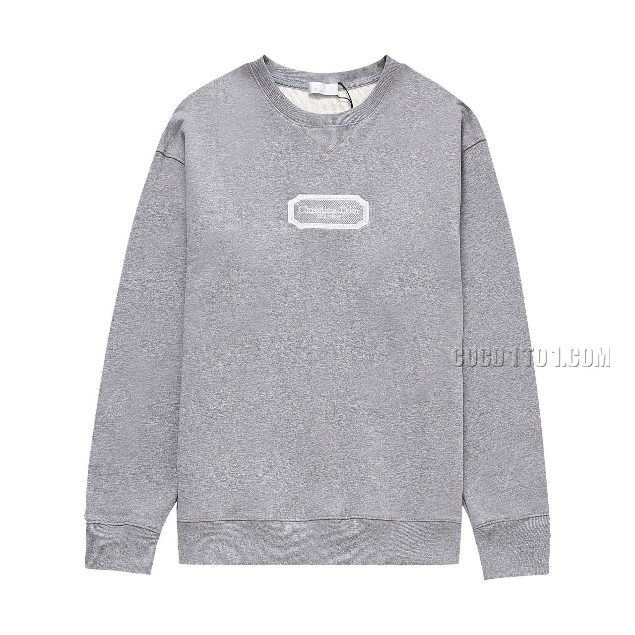 Dior Silver Logo Embroidered Crewneck Sweatshirt N42901