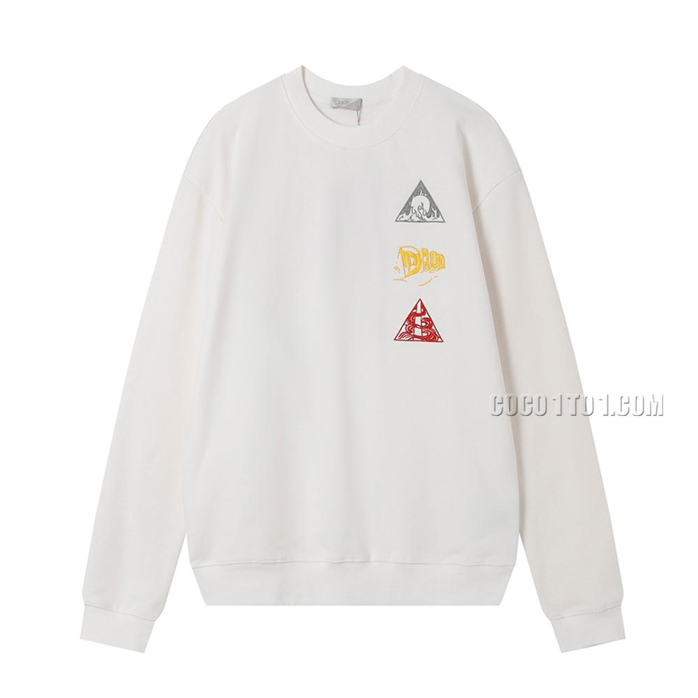 Dior High-Density 3D Embroidery Craft Crewneck Sweatshirt N42901