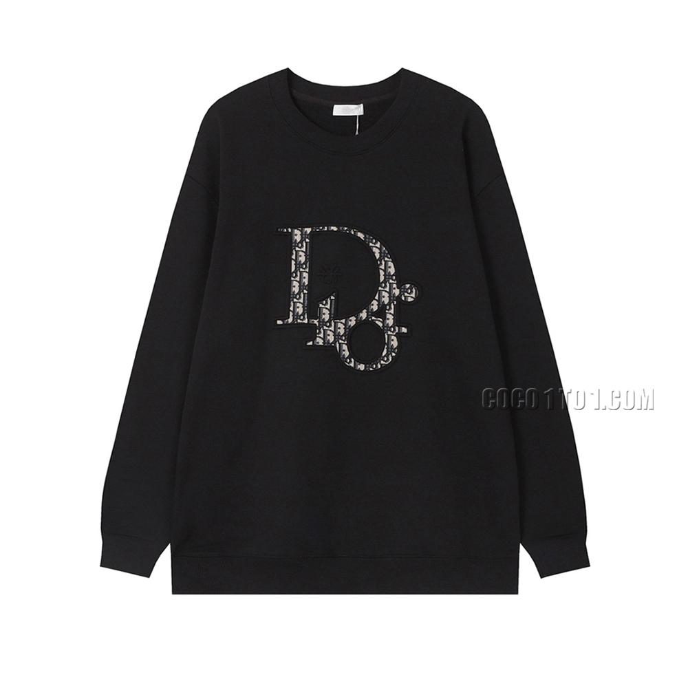 Dior Embossed Floral and Positioning Hot Stamping Double Craft Crewneck Sweatshirt N42901