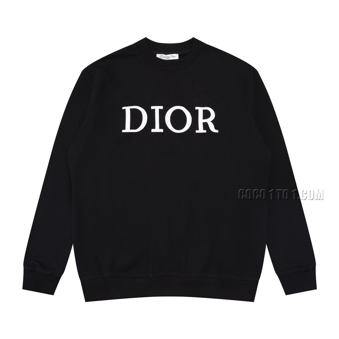 Dior Foam Basic Letter Crewneck Sweatshirt N42901