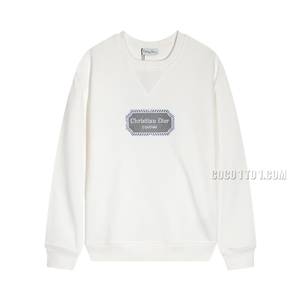 Dior Letter Floral Embroidered Crewneck Sweatshirt N42901