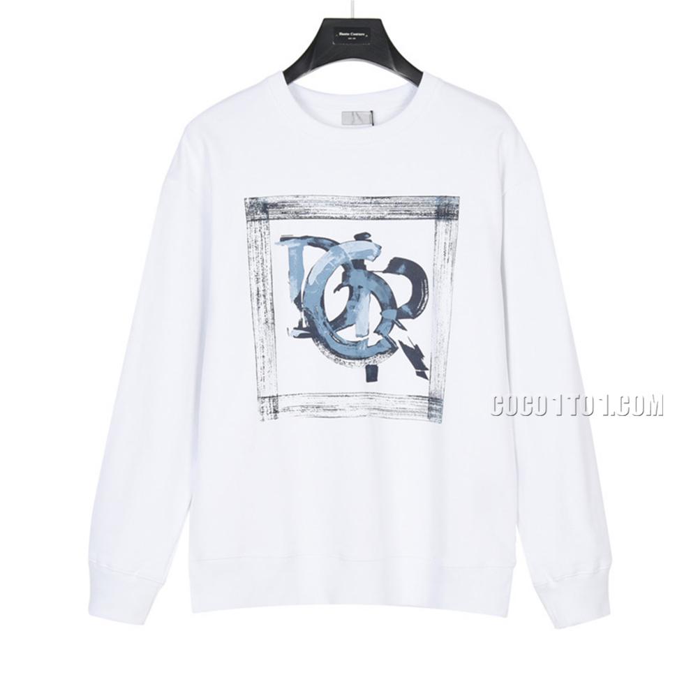 Dior Ink Painting Cotton Crewneck Sweatshirt N42901