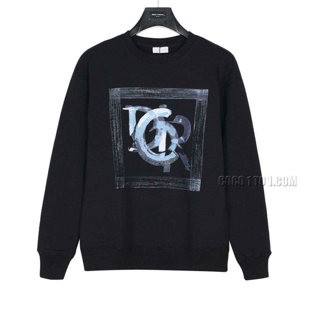 Dior Ink Painting Cotton Crewneck Sweatshirt N42901