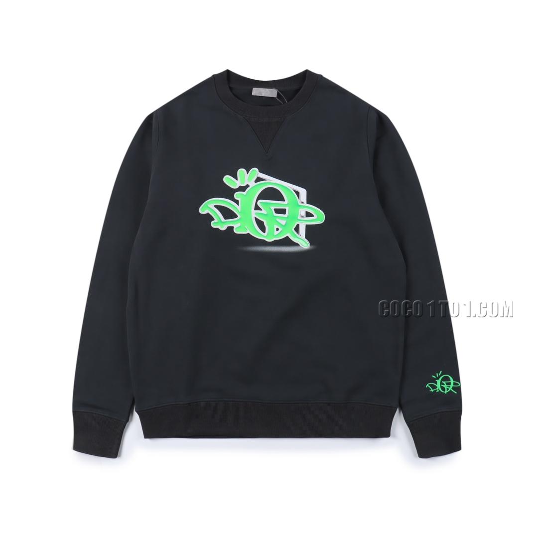 Dior CD Jelly Pressed Flower Embroidered Crewneck Sweatshirt N42901