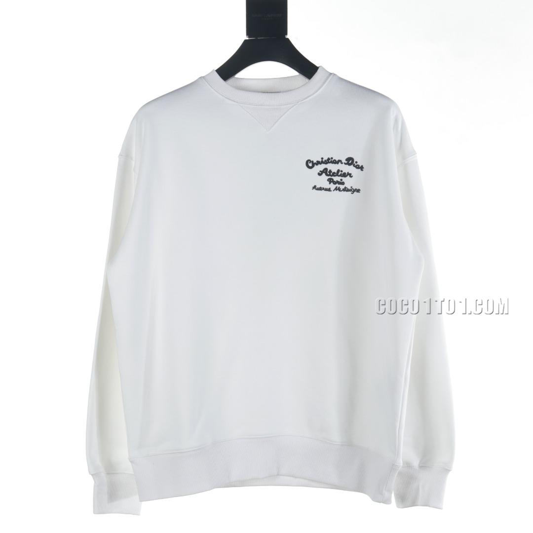 Dior CD Signature Letter Embroidered Crewneck Sweatshirt N42901