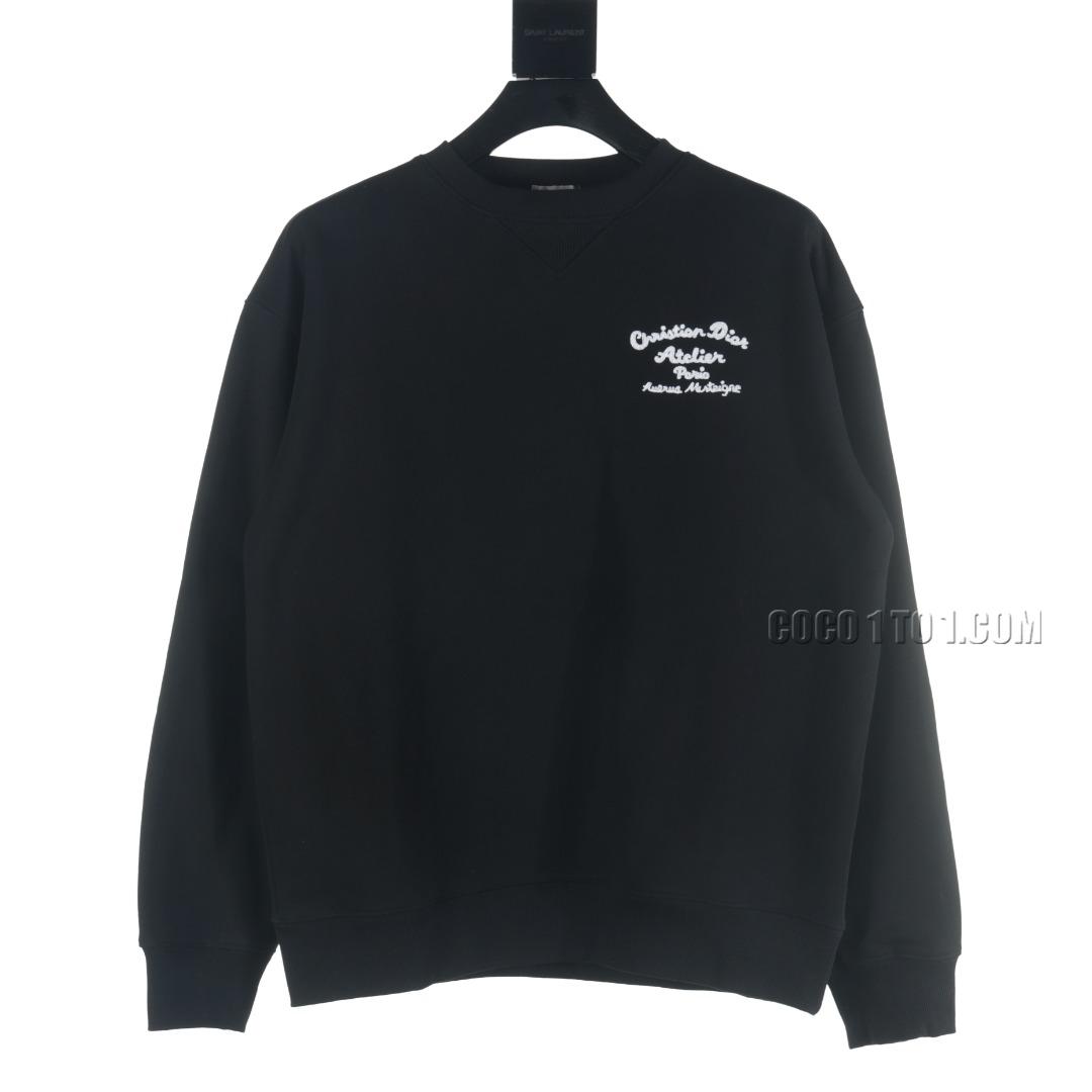 Dior CD Signature Letter Embroidered Crewneck Sweatshirt N42901