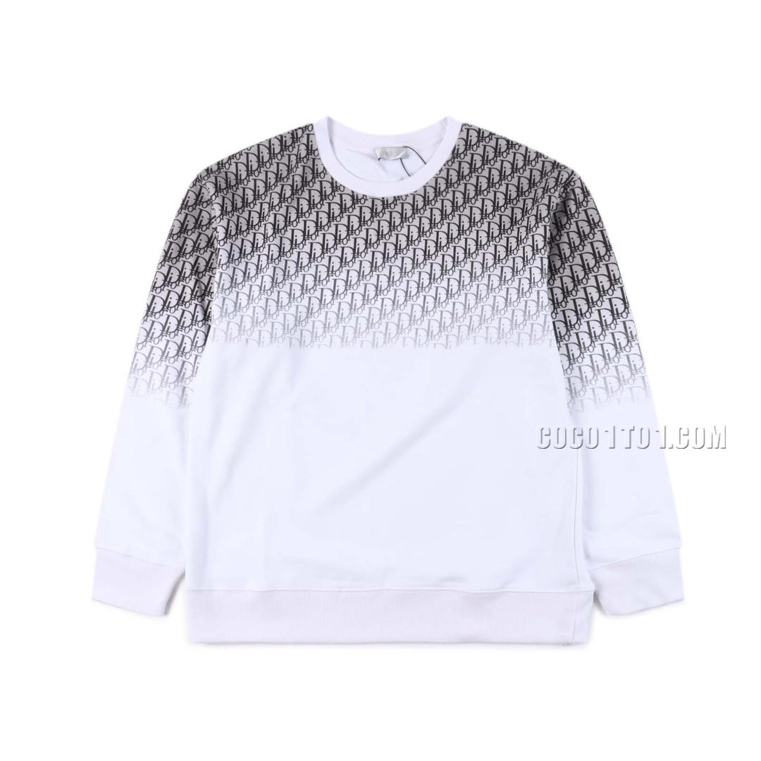 Dior CD Large Letter Floral Logo Embroidered Crewneck Sweatshirt N42901