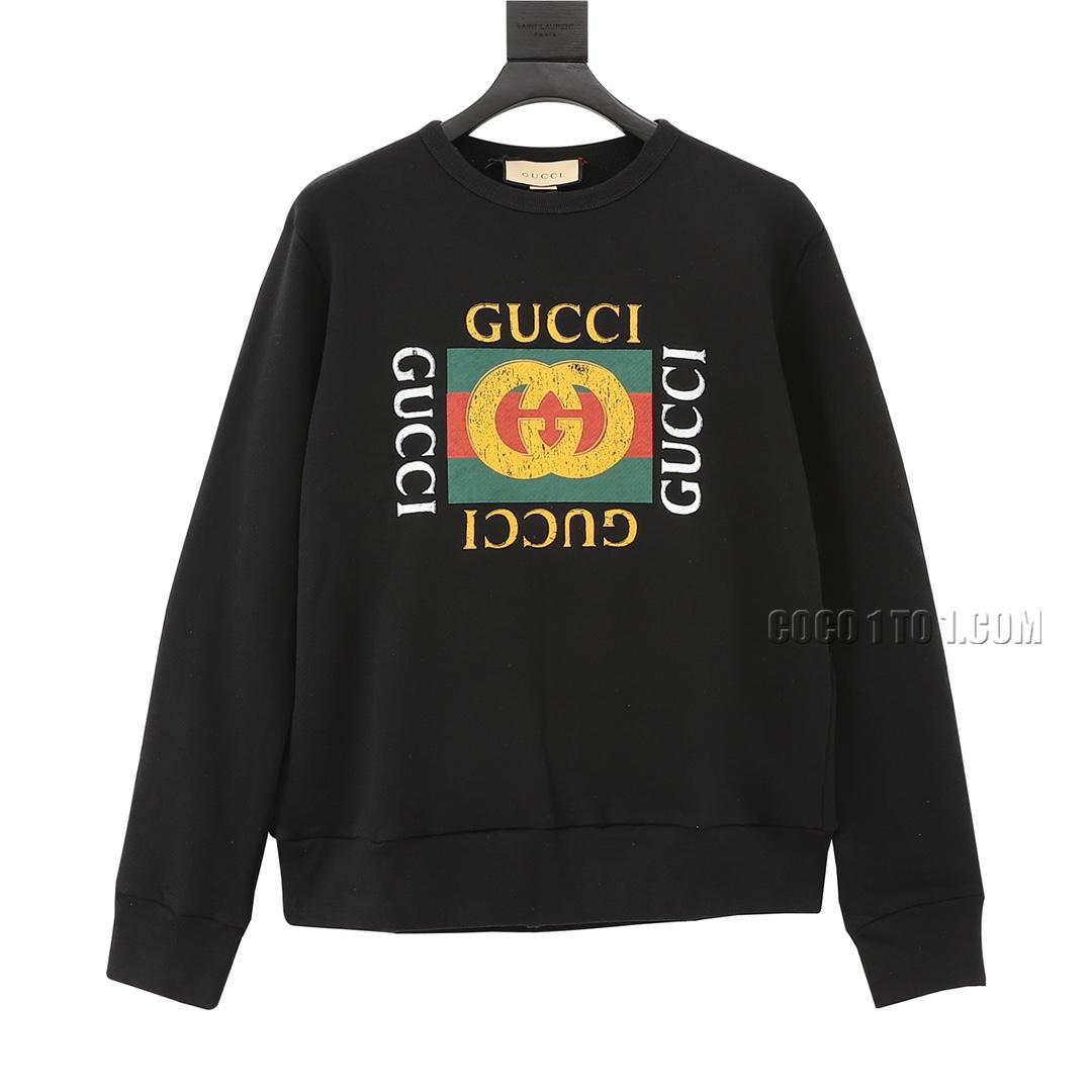 Gucci Classic Square Logo Print Crewneck Sweatshirt N42901
