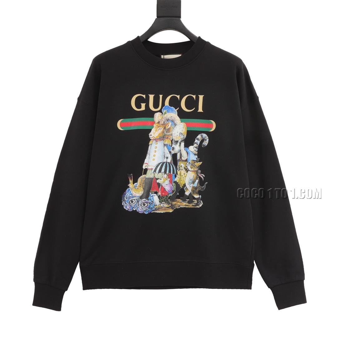 Gucci Animal World Print Crewneck Sweatshirt N42901