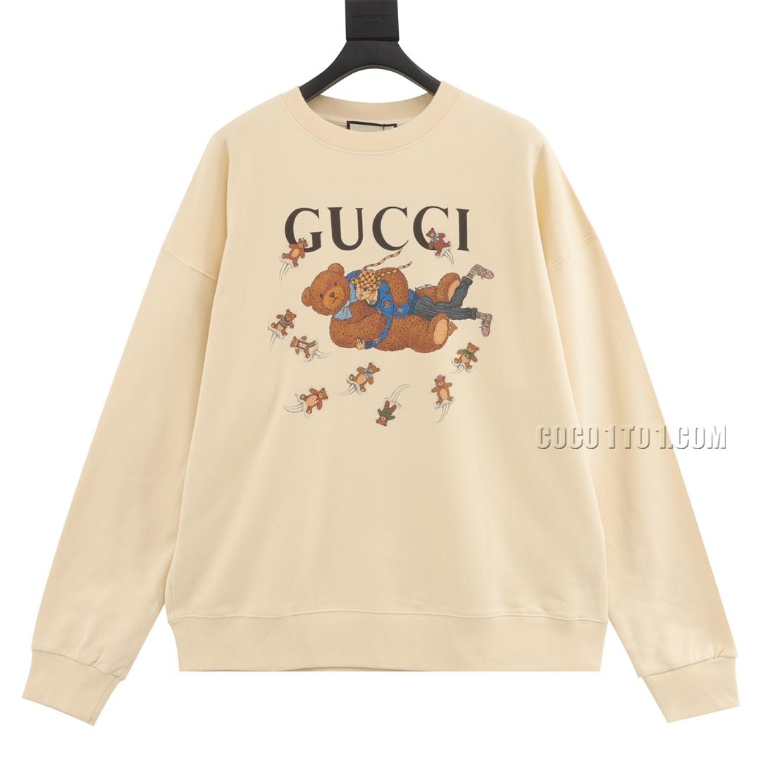 Gucci Hugging Bear Print Crewneck Sweatshirt N42901