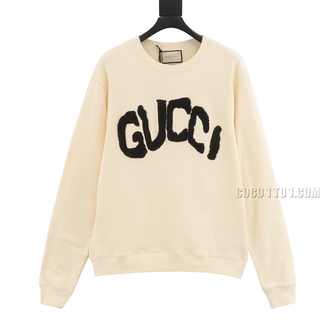 Gucci New Logo Embroidered Crewneck Sweatshirt N42901