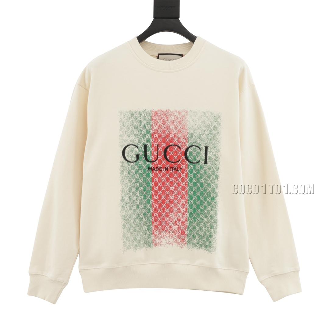 Gucci Embroidered Logo Crewneck Sweatshirt N42901