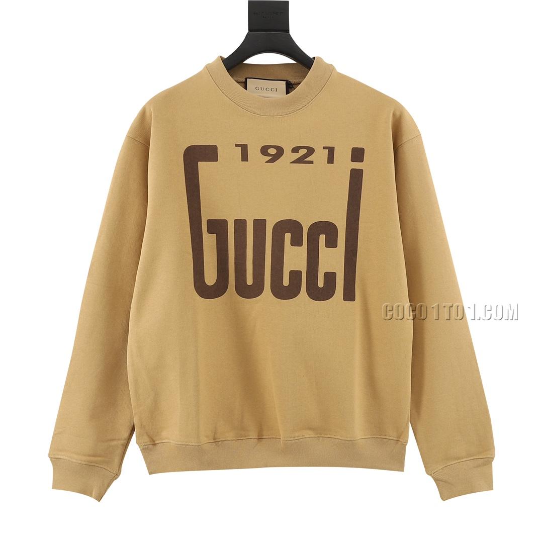 Gucci 1921 Anniversary Limited Khaki Crewneck Sweatshirt N42901