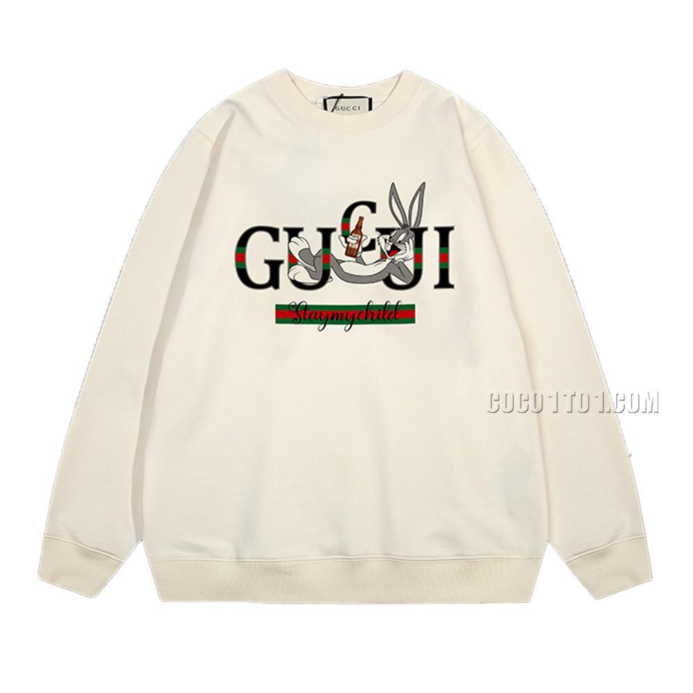 Gucci 2024 Early Spring New Cool Cartoon Pattern Crewneck Sweatshirt N42901