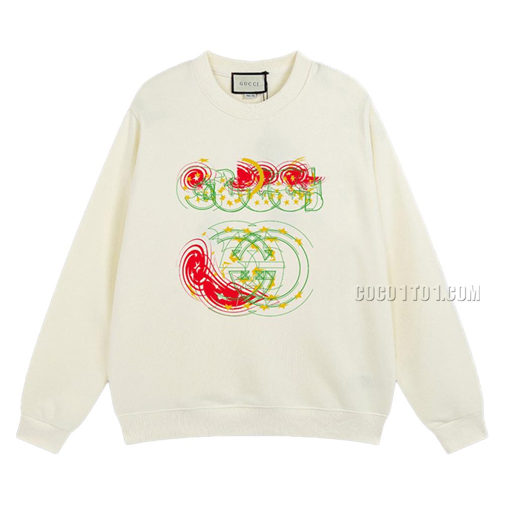 Gucci 2024 Early Spring New Cool Cartoon Pattern Crewneck Sweatshirt N42901
