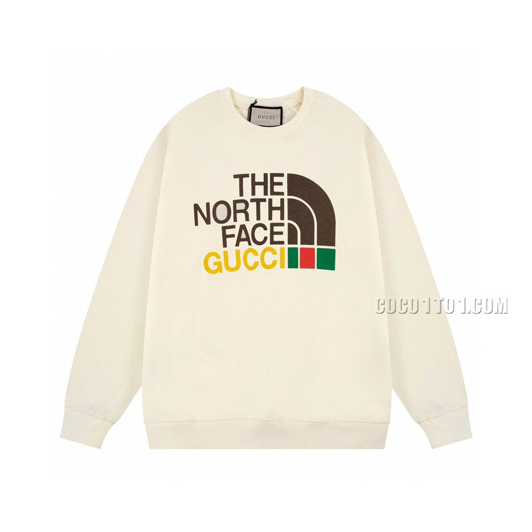 Gucci TNF North Face Joint Autumn and Winter Classic Logo Print Round Neck Sweatshirt N42901