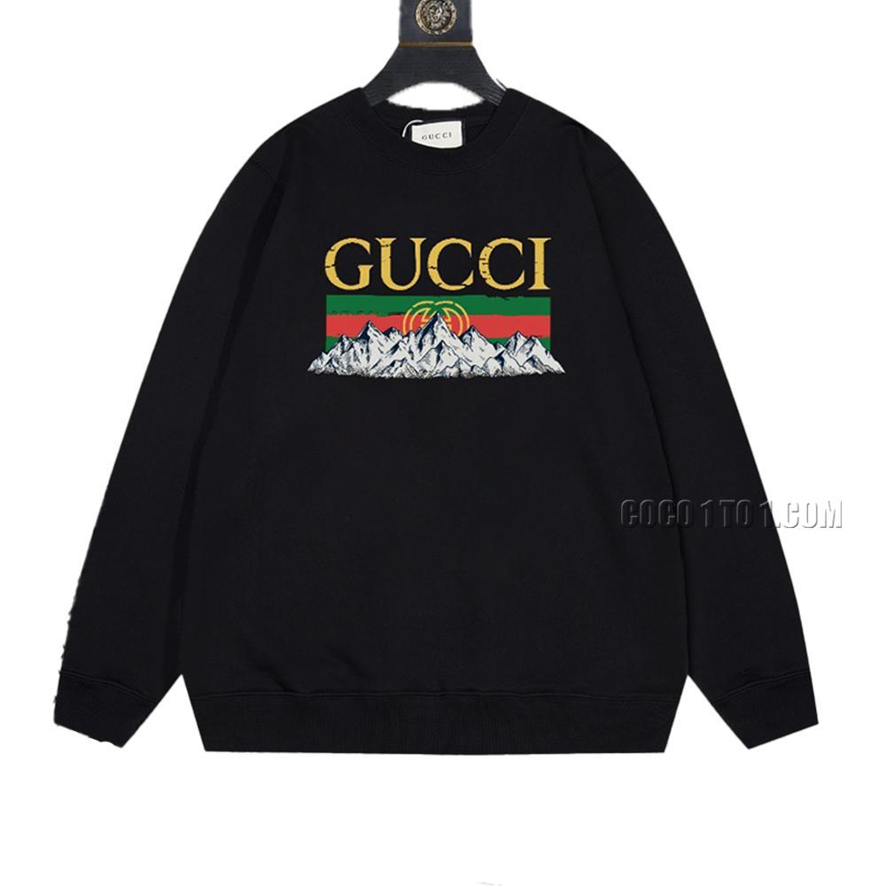 Gucci 2024 Printed Craft Couple Round Neck Sweatshirt N42901