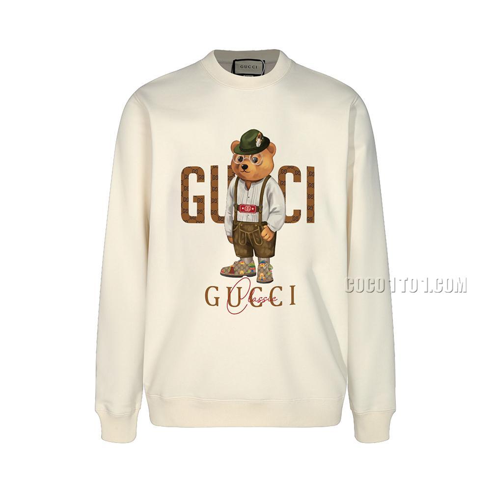 Gucci 2024 Printed Craft Couple Round Neck Sweatshirt N42901