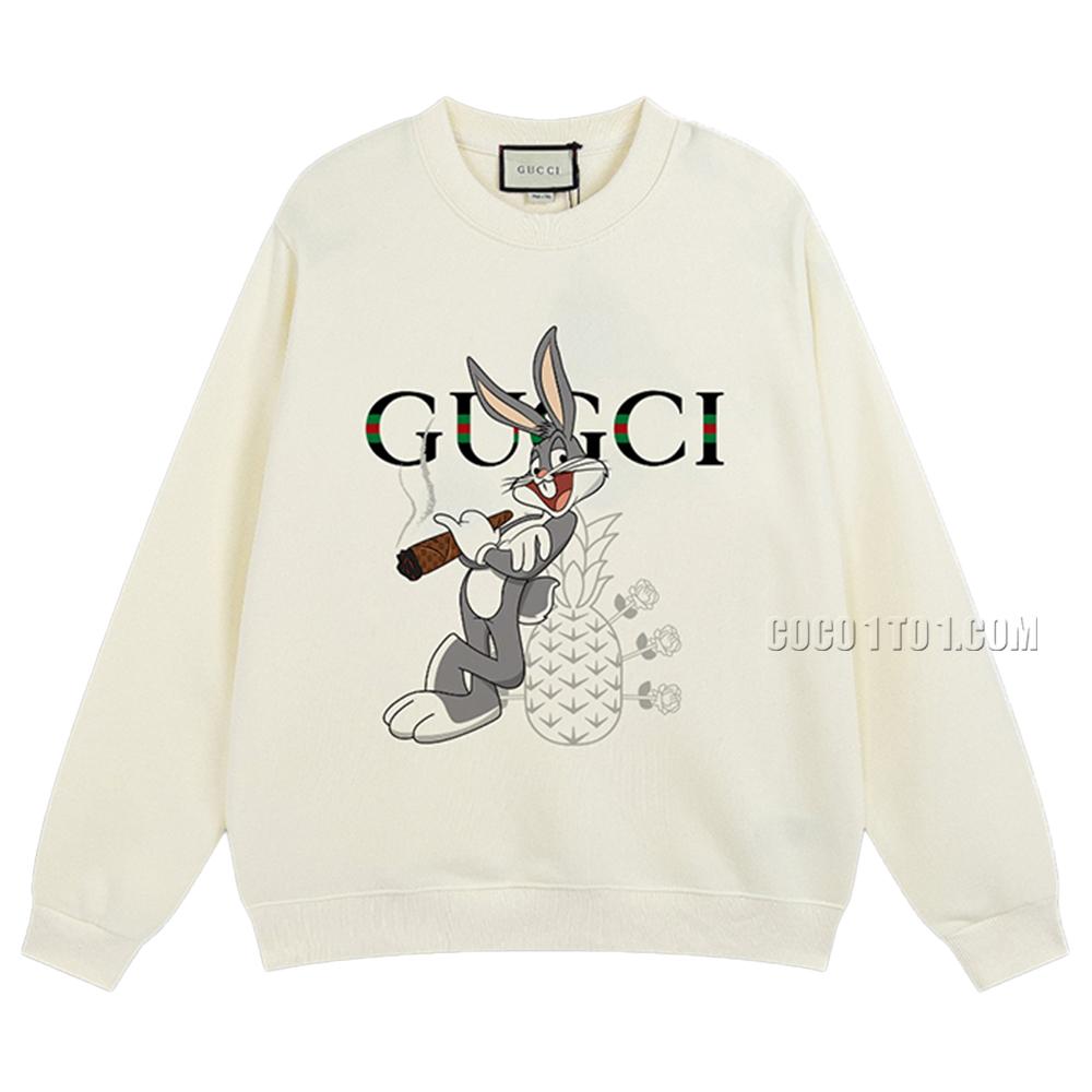 Gucci 2024 Early Spring New Cool Cartoon Pattern Round Neck Sweatshirt N42901