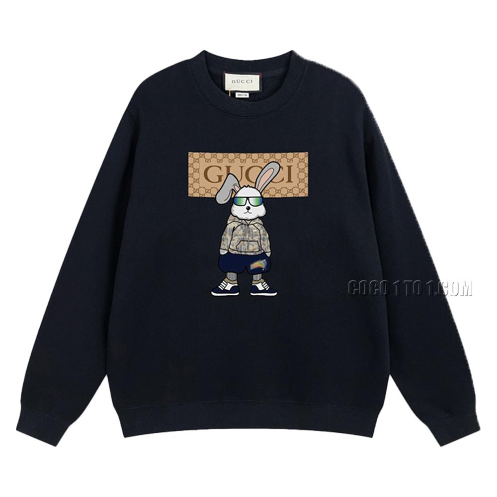 Gucci 2024 Early Spring New Cool Cartoon Pattern Round Neck Sweatshirt N42901