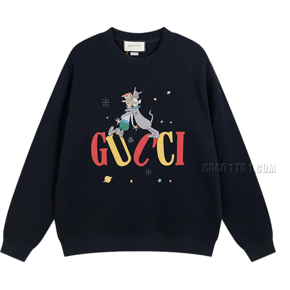 Gucci 2024 Early Spring New Cool Cartoon Pattern Round Neck Sweatshirt N42901
