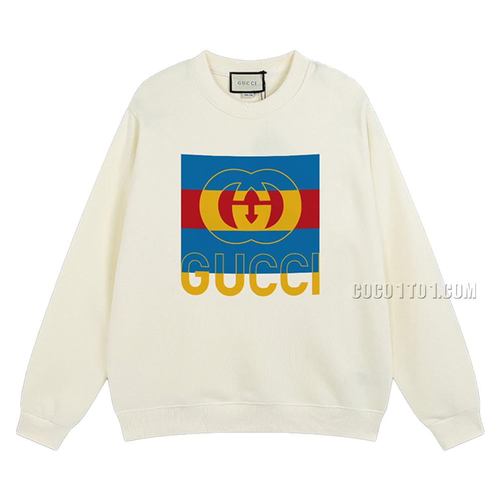 Gucci 2024 Early Spring New Cool Cartoon Pattern Round Neck Sweatshirt N42901