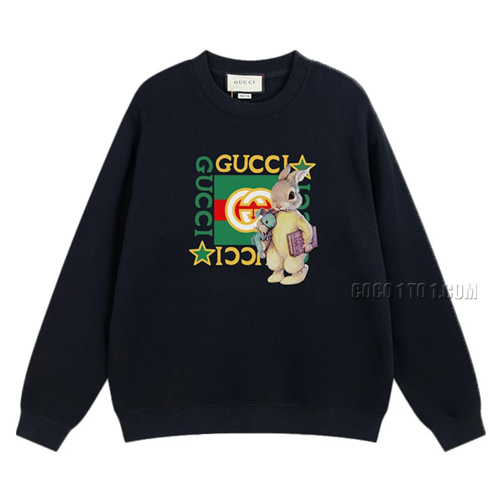 Gucci 2024 Early Spring New Cool Cartoon Pattern Round Neck Sweatshirt N42901