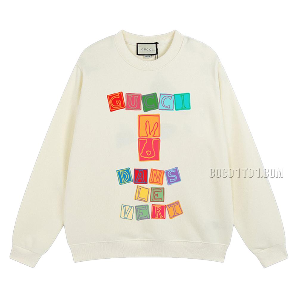 Gucci 2024 Early Spring New Cool Cartoon Pattern Round Neck Sweatshirt N42901