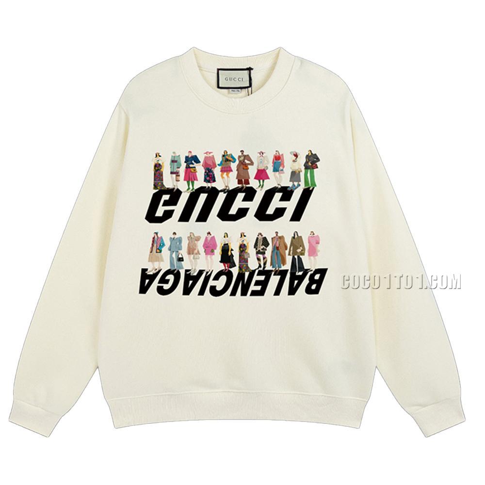 Gucci 2024 Early Spring New Cool Cartoon Pattern Round Neck Sweatshirt N42901