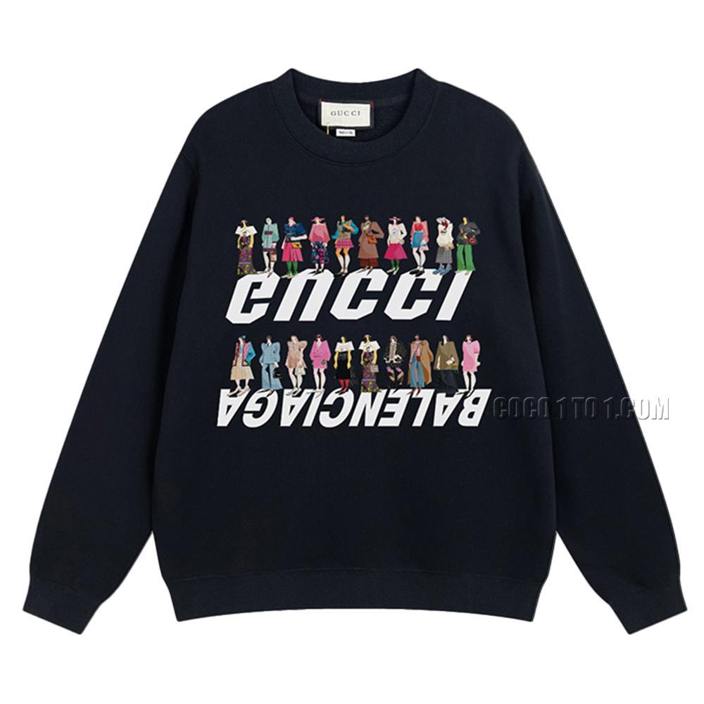 Gucci 2024 Early Spring New Cool Cartoon Pattern Round Neck Sweatshirt N42901
