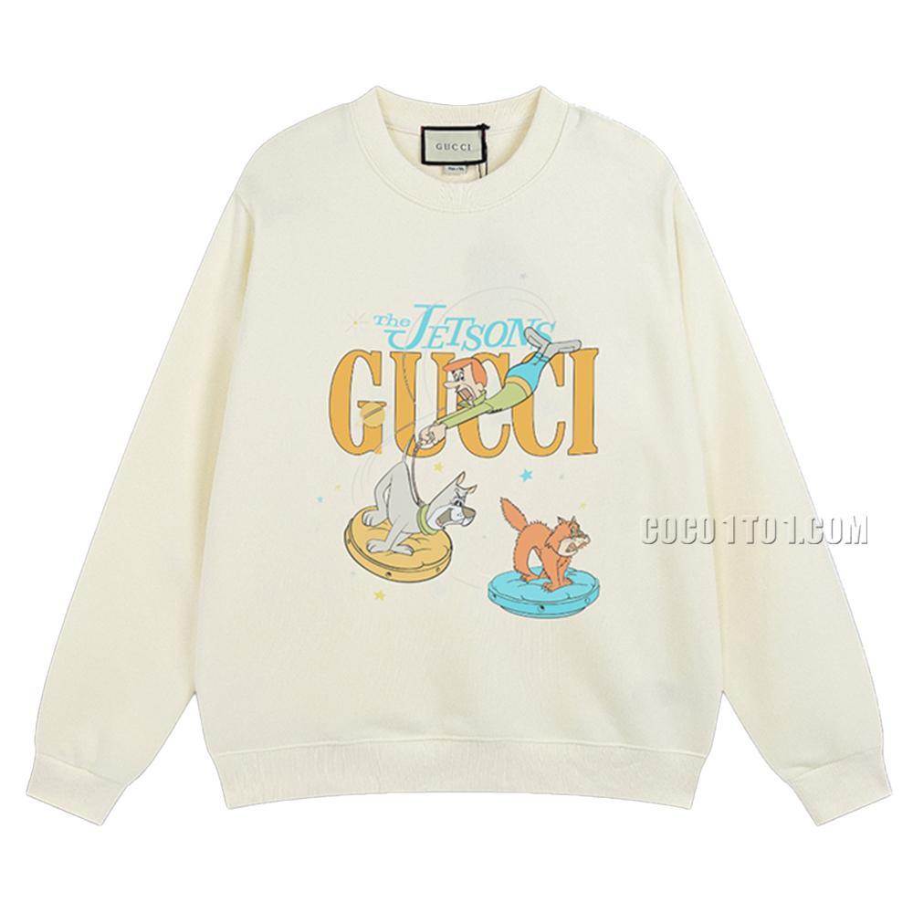 Gucci 2024 Early Spring New Cool Cartoon Pattern Round Neck Sweatshirt N42901