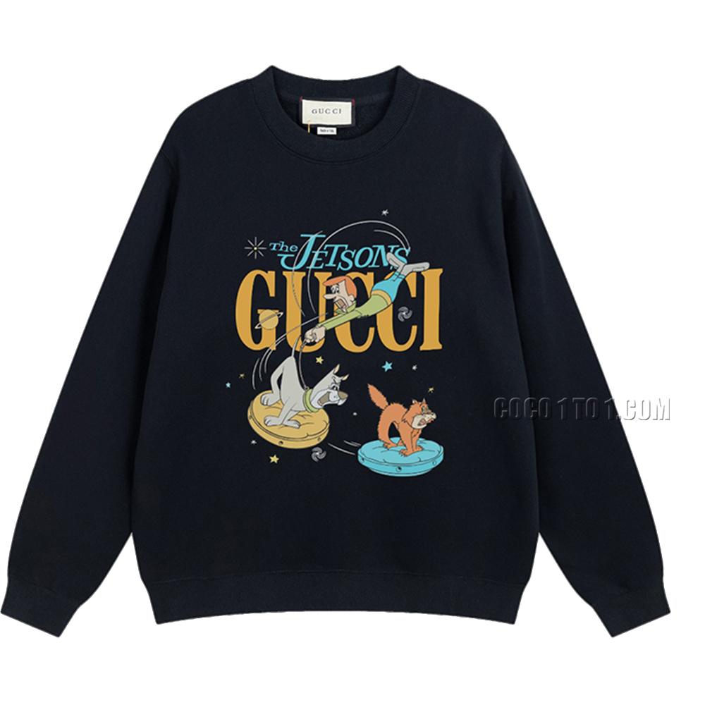 Gucci 2024 Early Spring New Cool Cartoon Pattern Round Neck Sweatshirt N42901