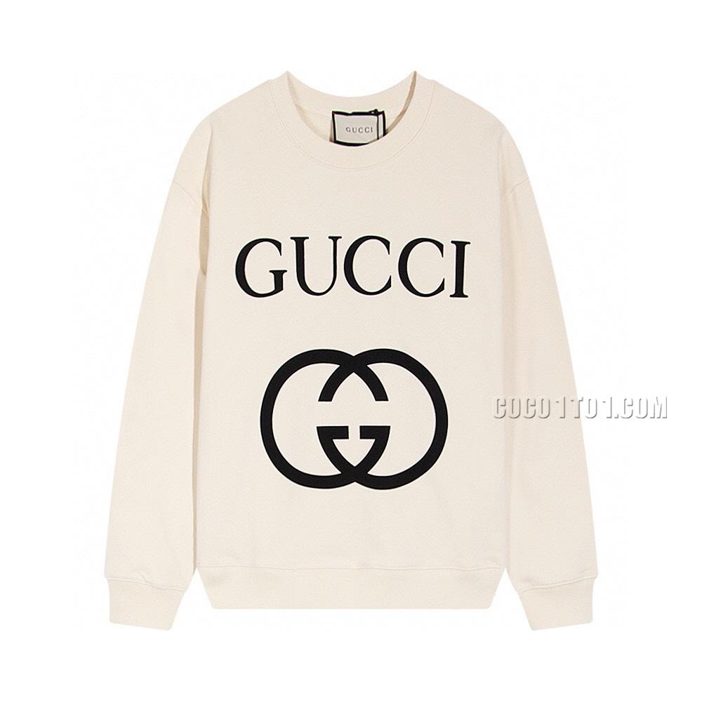 Gucci Classic Double G Logo Round Neck Sweatshirt N42901
