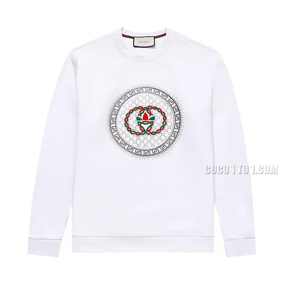 Gucci Classic Double G Pattern Printed Round Neck Sweatshirt N42901