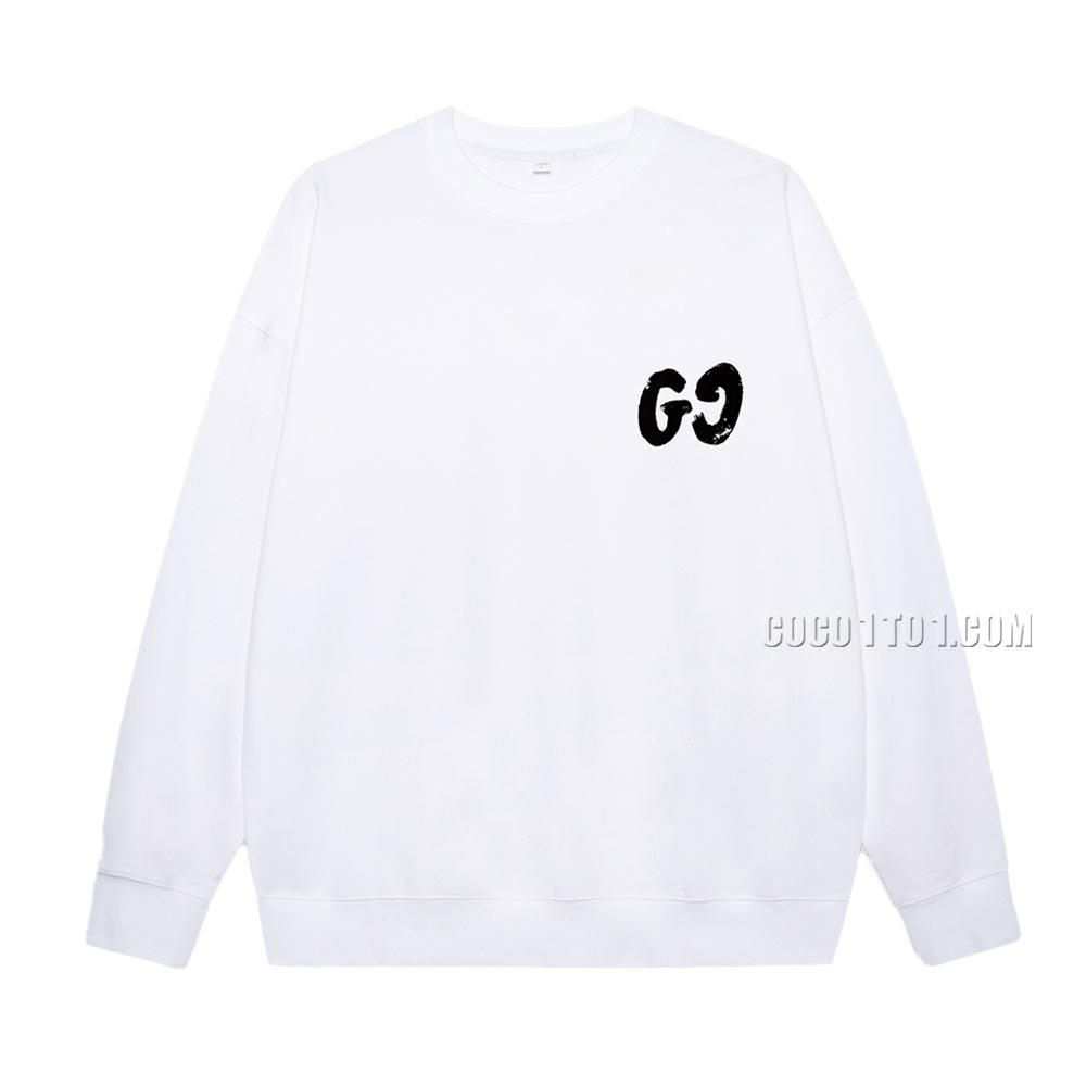 Gucci Autumn/Winter New Limited Edition Letter Front and Back Printed Round Neck Sweatshirt N42901
